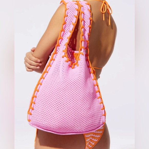 New SOLID & STRIPED The Market Pink Tote - Picture 1 of 4